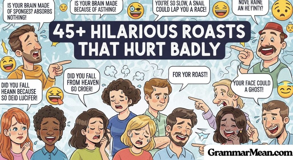 45+ Hilarious Roasts That Hurt Badly