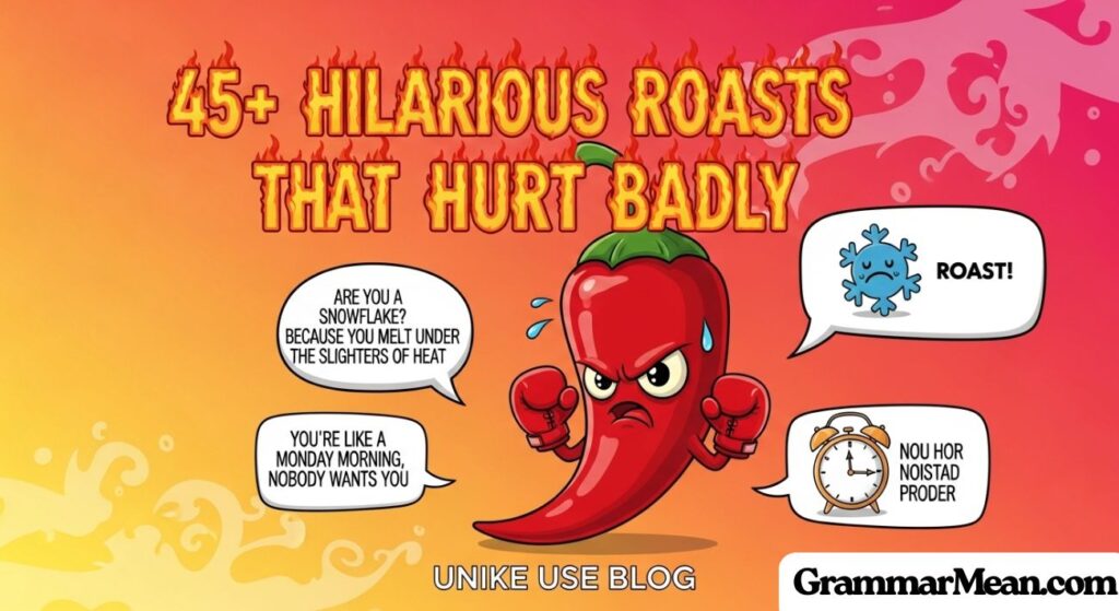 45+ Hilarious Roasts That Hurt Badly