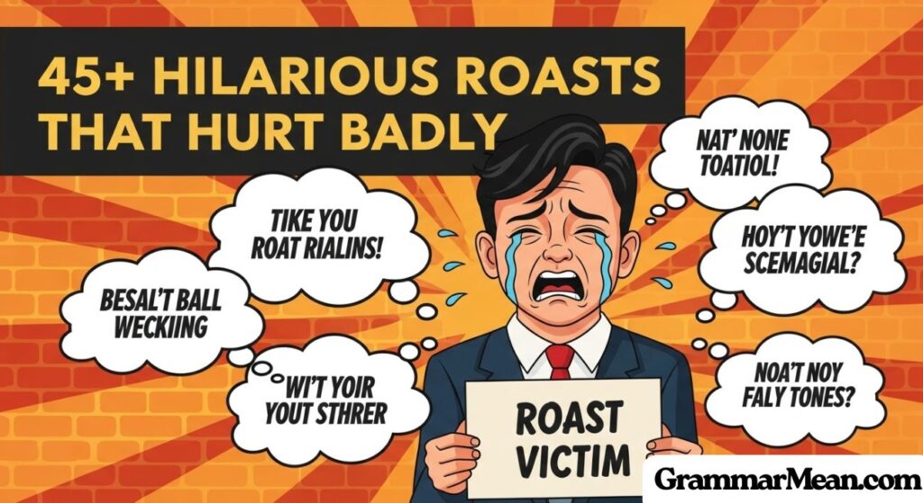 45+ Hilarious Roasts That Hurt Badly