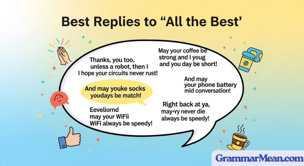 Best Replies to “All the Best