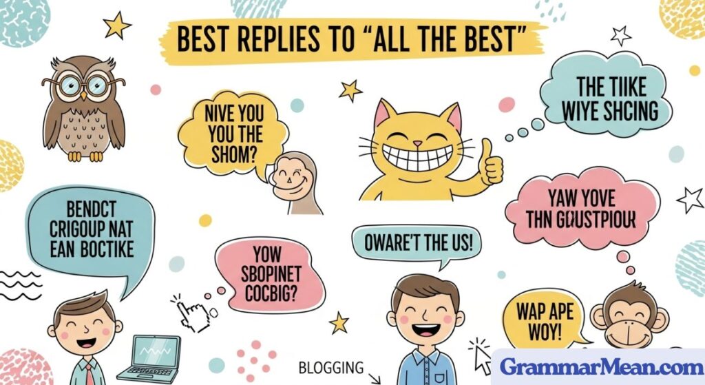 Best Replies to “All the Best