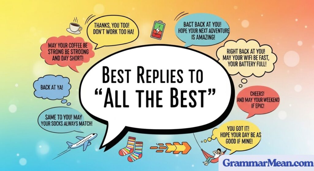 Best Replies to “All the Best