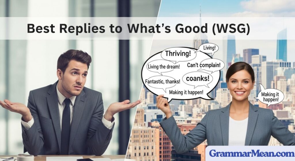 Best Replies to What’s Good (WSG)