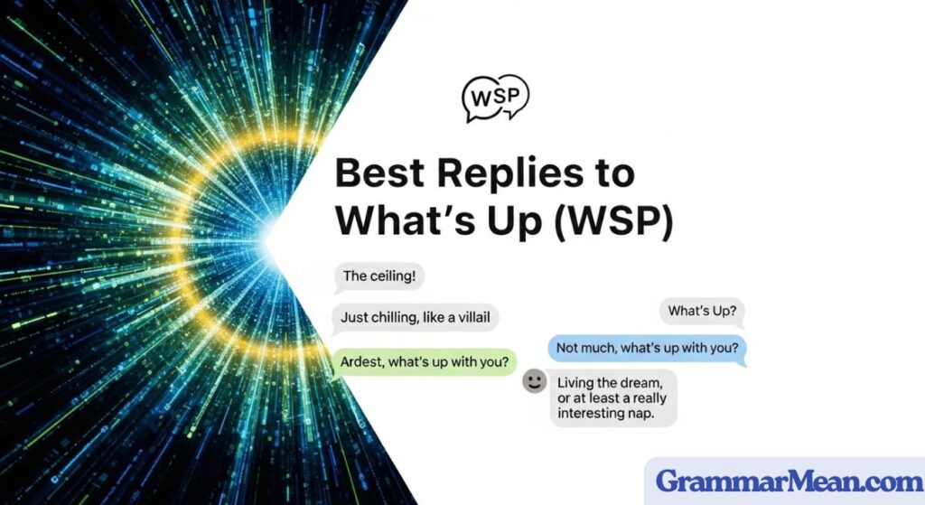 Best Replies to What’s Up (WSP)