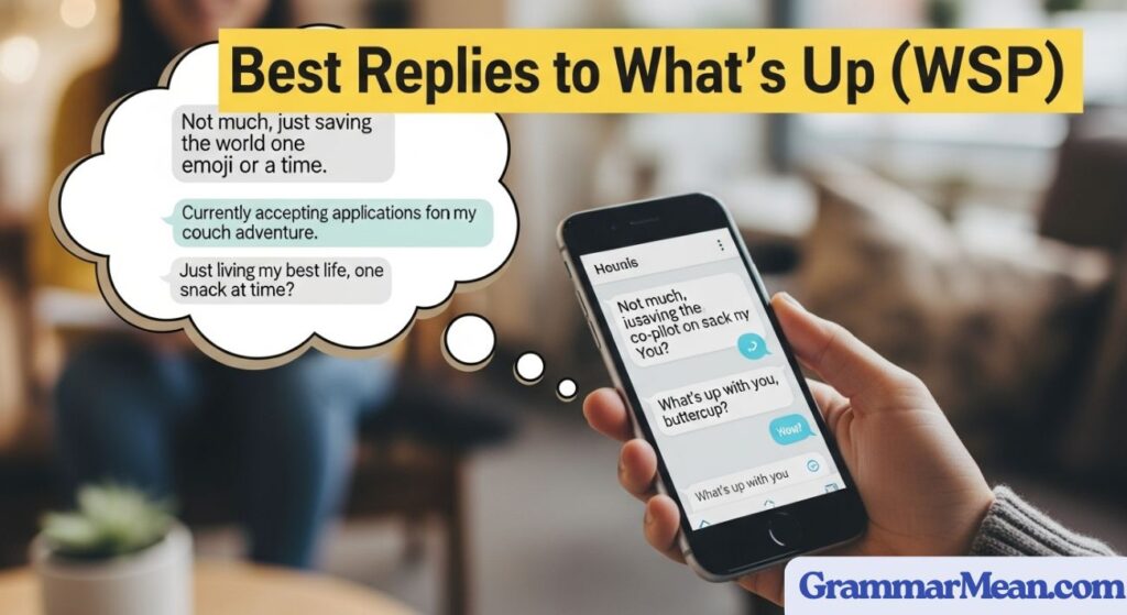 Best Replies to What’s Up (WSP)