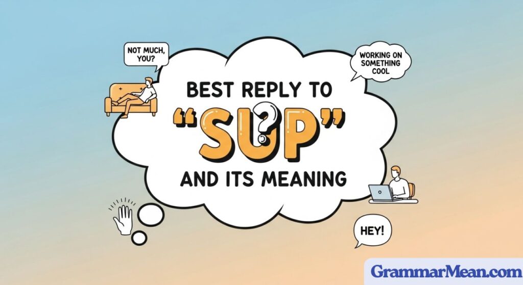 Best Reply to SUP and Its Meaning