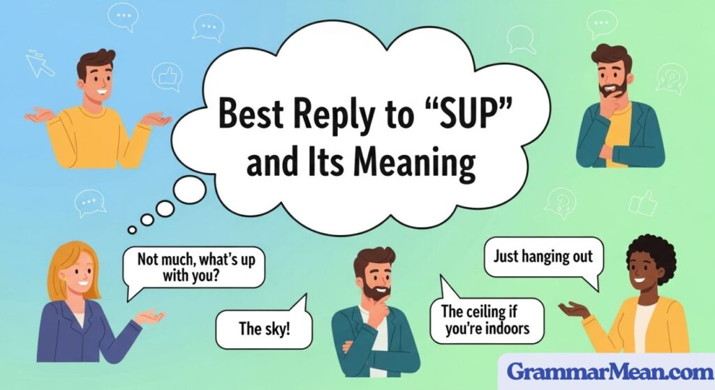 Best Reply to SUP and Its Meaning