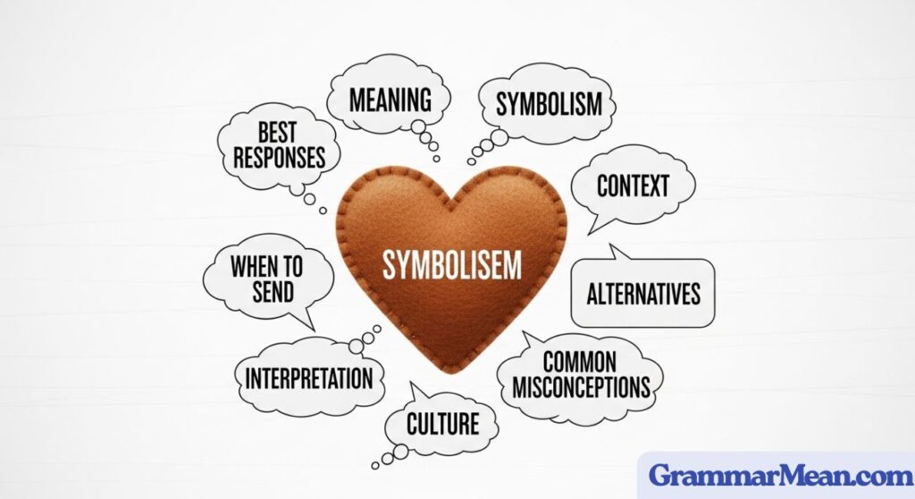 Brown Heart Emoji Meaning and Best Responses