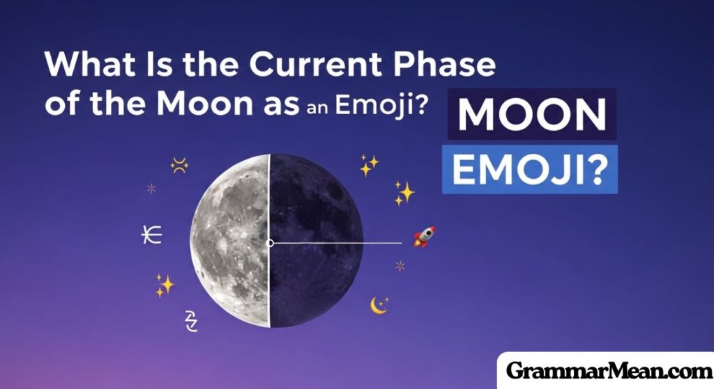 What Is the Current Phase of the Moon as an Emoji?