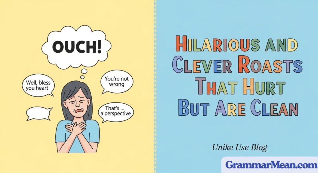 Hilarious and Clever Roasts That Hurt But Are Clean