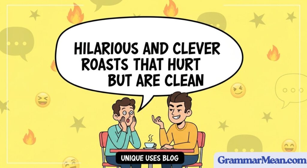 Hilarious and Clever Roasts That Hurt But Are Clean