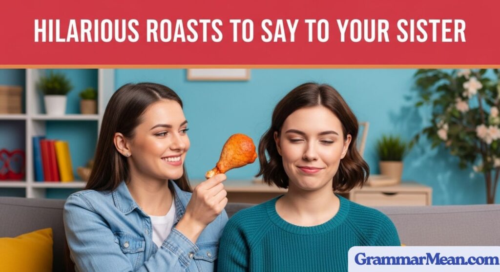Hilarious Roasts to Say to Your Sister