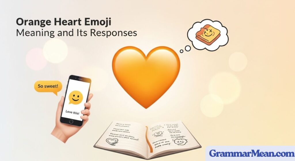 Orange Heart Emoji Meaning and Its Responses