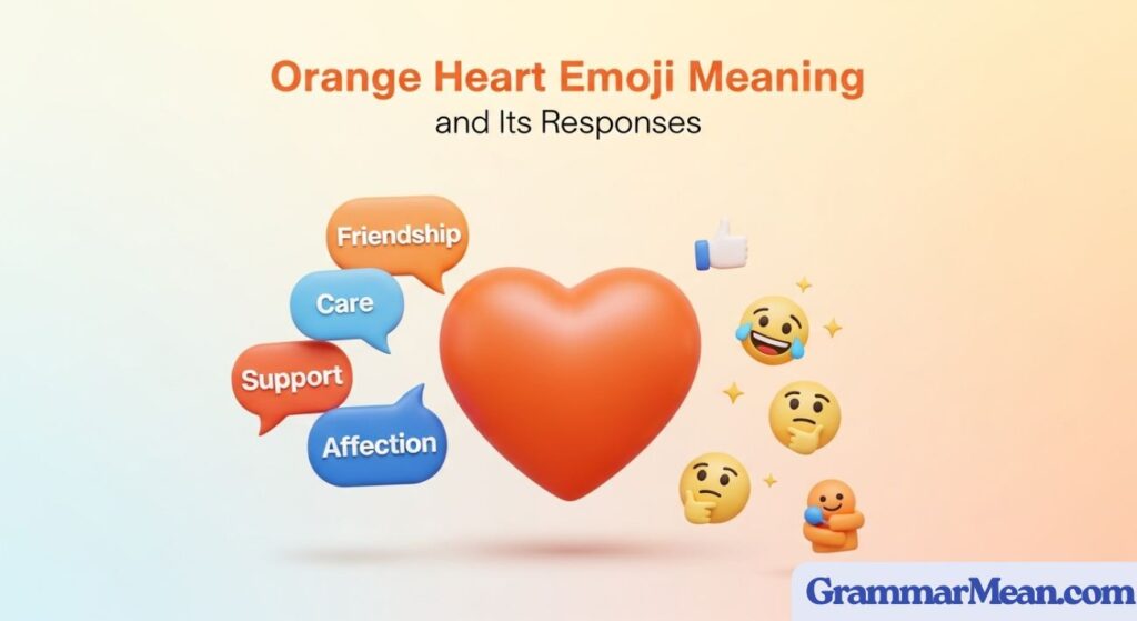 Orange Heart Emoji Meaning and Its Responses