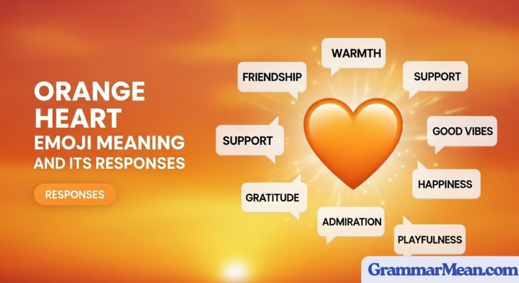 Orange Heart Emoji Meaning and Its Responses