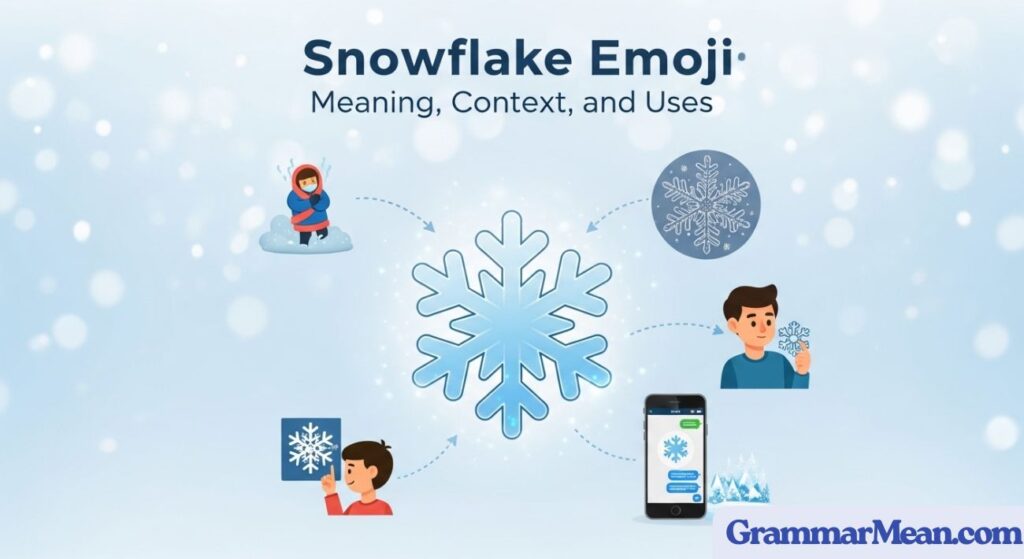 Snowflake Emoji Meaning, Context, and Uses