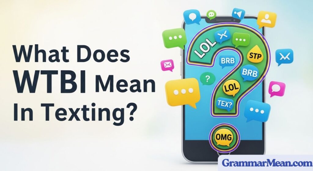 What Does WTBI Mean In Texting?