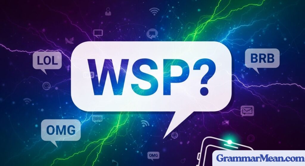 WSP Mean in Texting