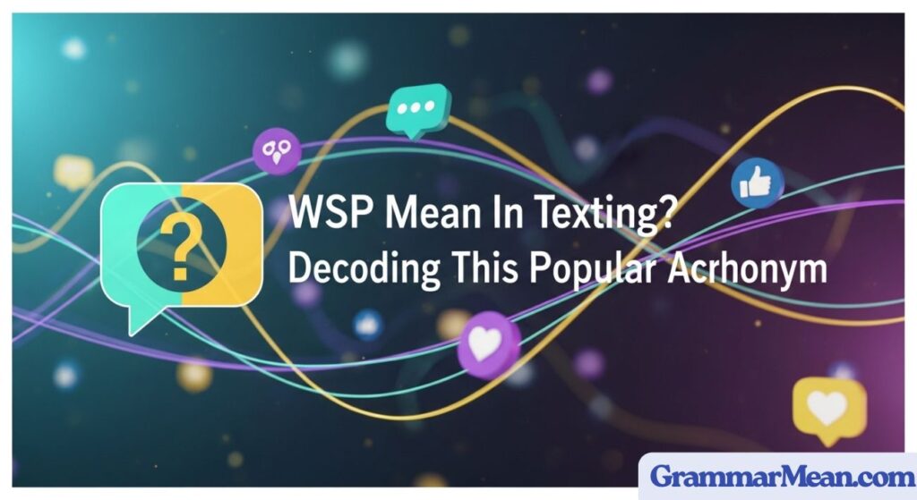 WSP Mean in Texting