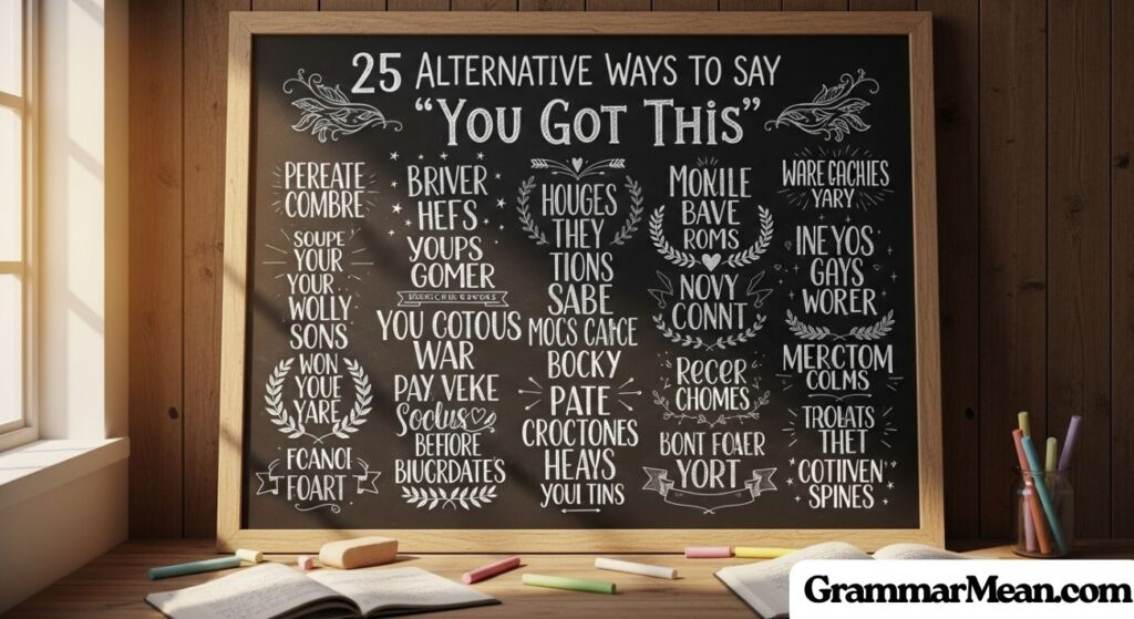 Alternative Another Ways to Say You Got This