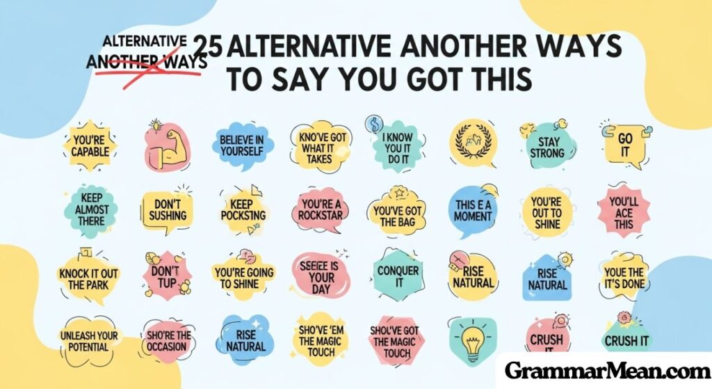 Alternative Another Ways to Say You Got This