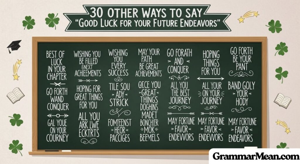 Other Ways to Say “Good Luck for Your Future Endeavors”