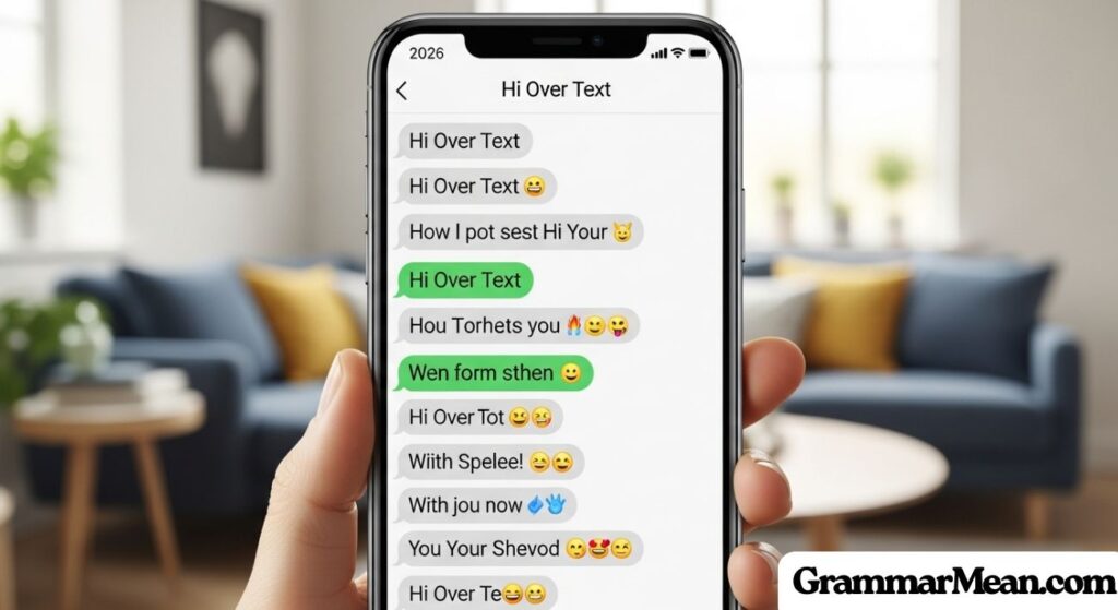 Funny Ways to Say “Hi Over Text” 2026