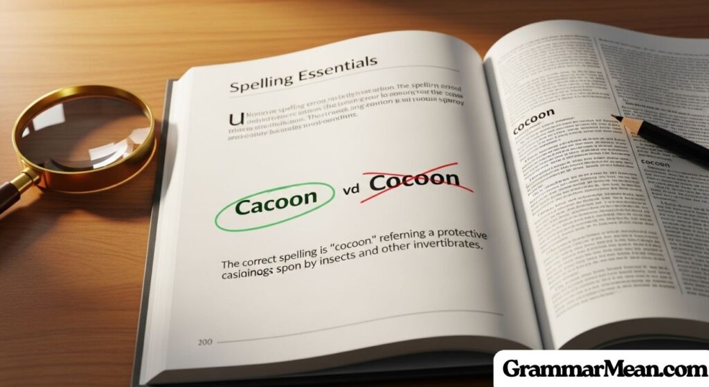 Cacoon or Cocoon: Which Spelling is Correct?