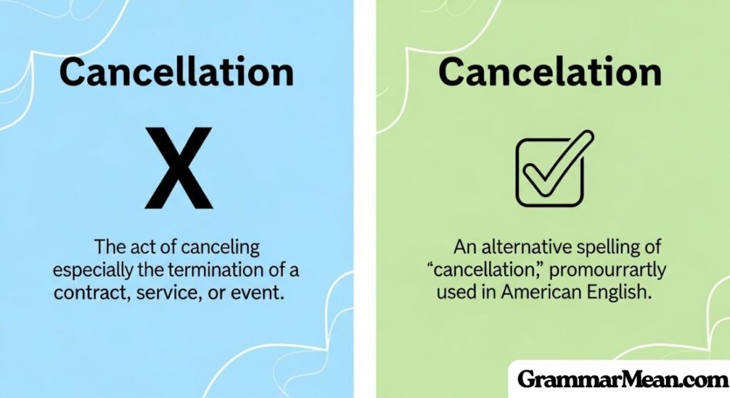 Cancelation or Cancellation – What's the Difference?