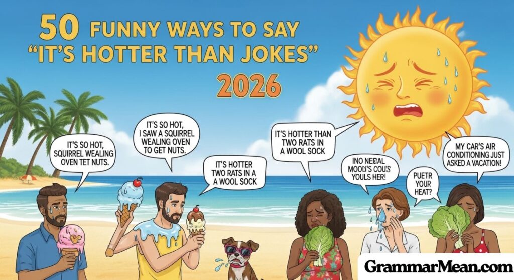 Funny Ways to Say "It’s Hotter Than Jokes" 2026
