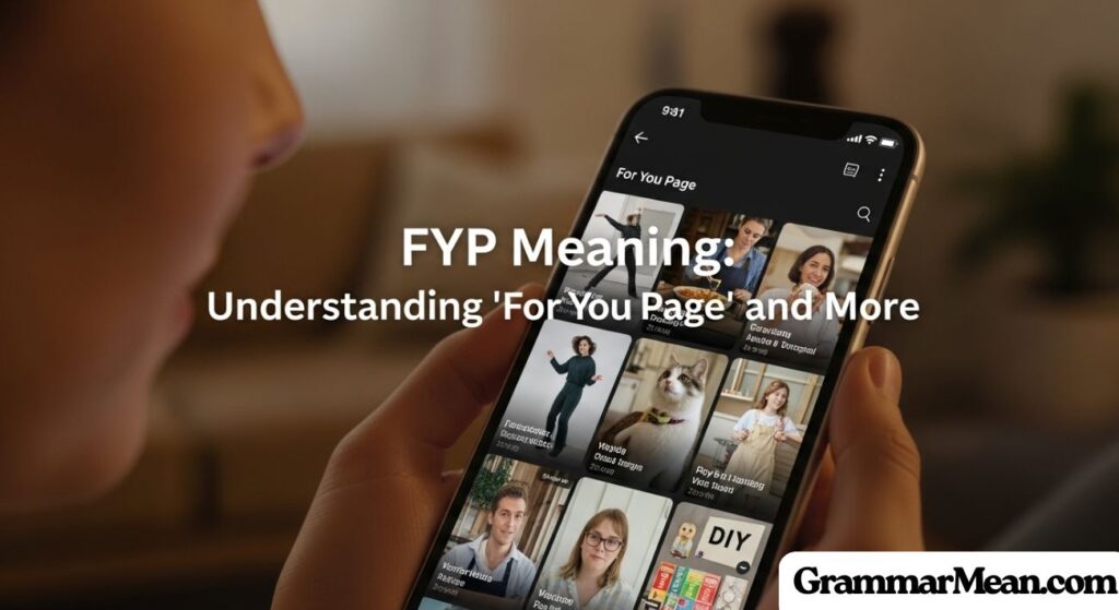 FYP Meaning: Understanding “For You Page” and More