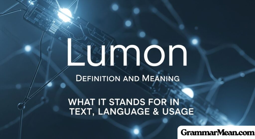 Lumon Definition and Meaning