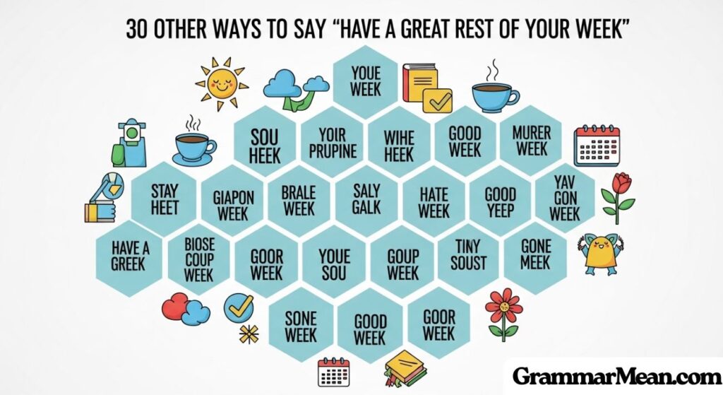 Other Ways to Say “Have a Great Rest of Your Week”