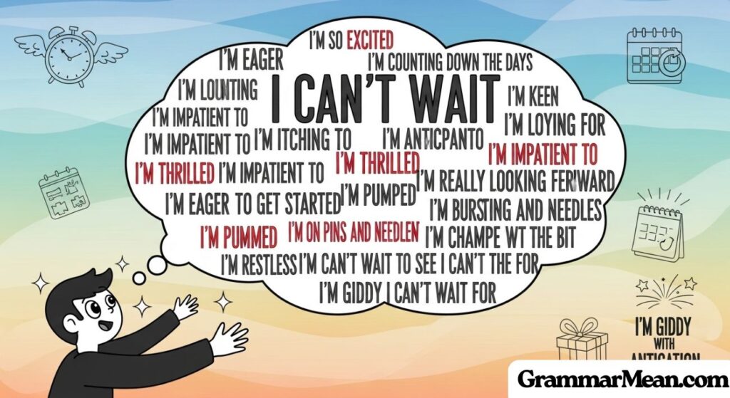 Other Ways to Say "I Can't Wait" Synonym