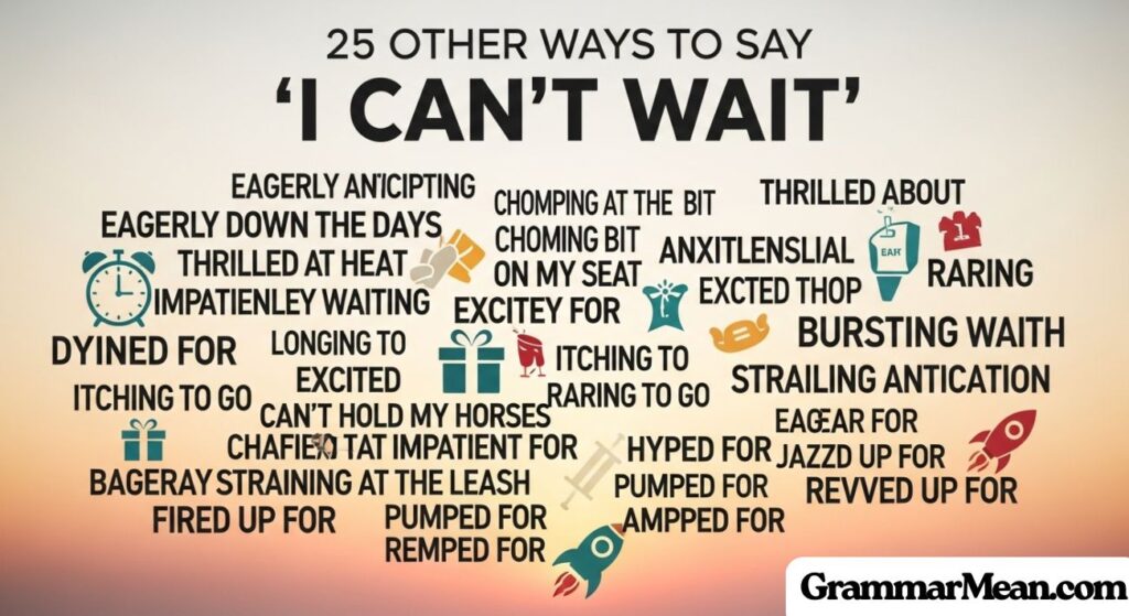 Other Ways to Say "I Can't Wait" Synonym