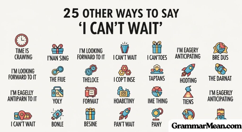 Other Ways to Say "I Can't Wait" Synonym