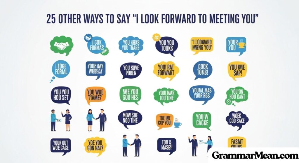 Other Ways to Say "I Look Forward to Meeting You"