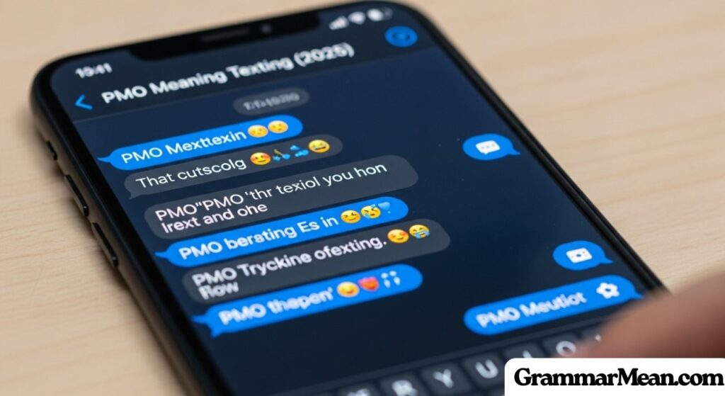 PMO Meaning Texting