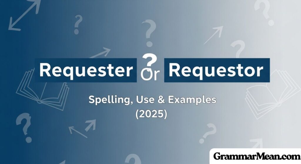 Requester Or Requestor