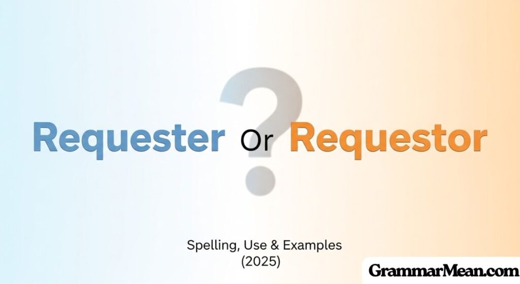 Requester Or Requestor