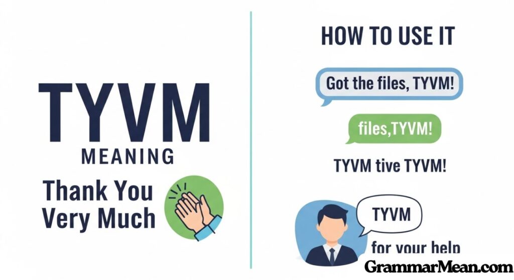 TYVM Meaning – What It Stands for and How to Use It