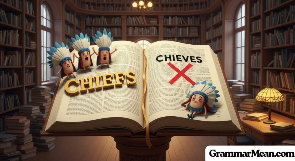 What is the Plural of Chief? Chiefs or Chieves?