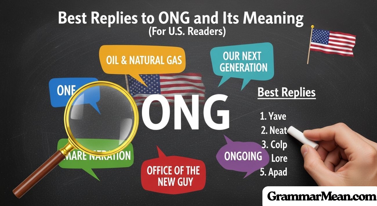 Best Replies to ONG and Its Meaning