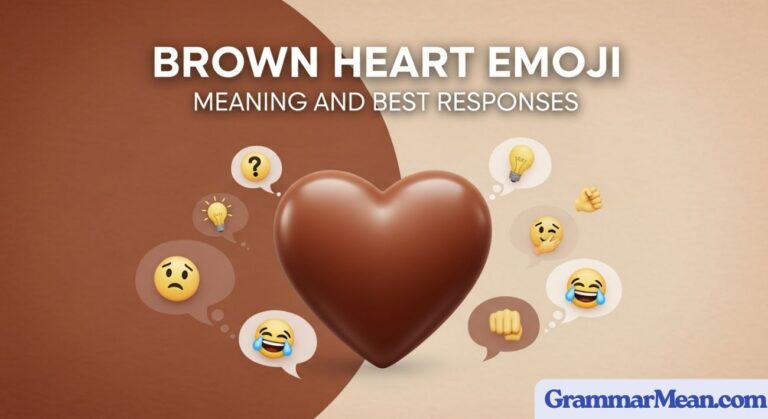 Brown Heart Emoji Meaning and Best Responses