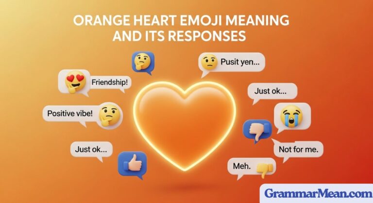 Orange Heart Emoji Meaning and Its Responses