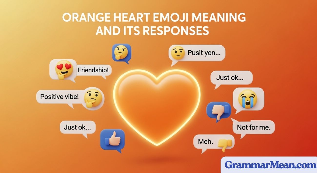 Orange Heart Emoji Meaning and Its Responses