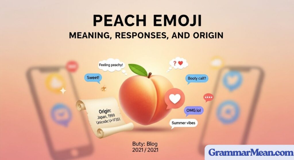 Peach Emoji Meaning, Responses and Origin โ What the ๐