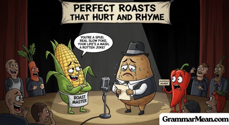 Perfect Roasts That Hurt and Rhyme