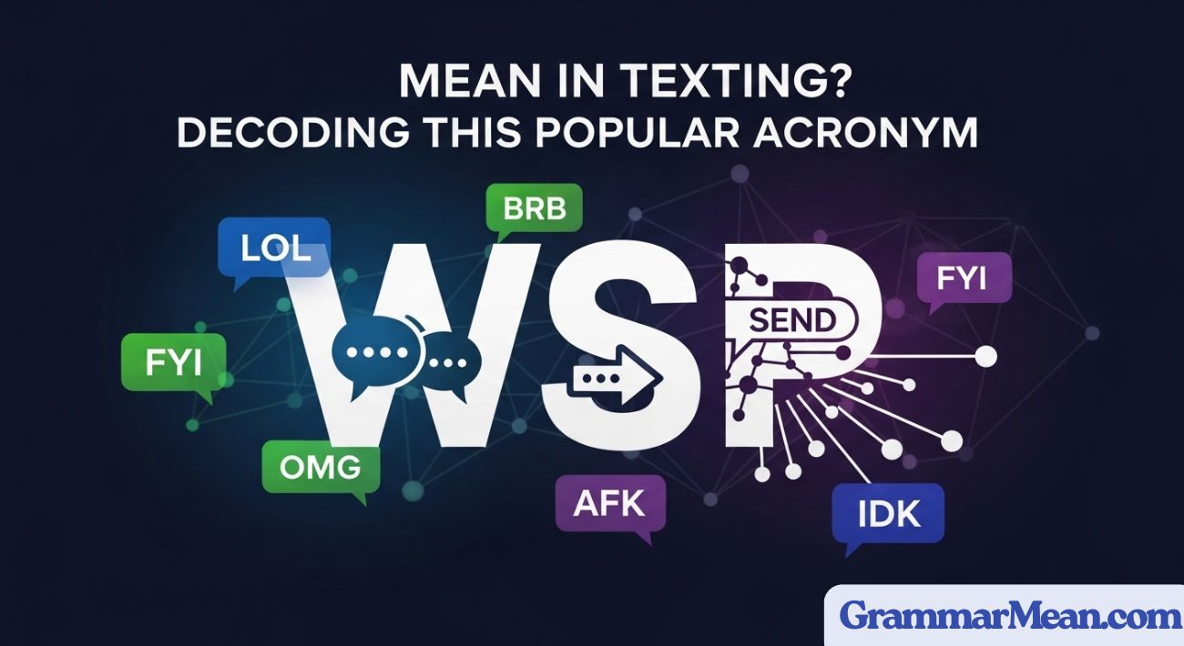WSP Mean in Texting