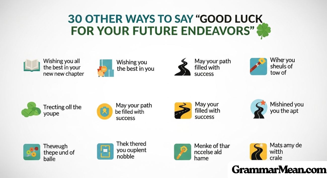 Other Ways to Say “Good Luck for Your Future Endeavors”